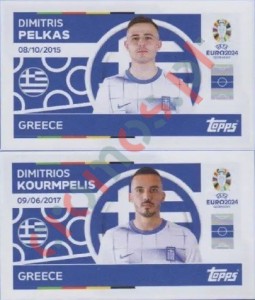 GRE10-11 Dimitris Pelkas / Dimitrios Kourbelis – UEFA Euro 2024 Topps