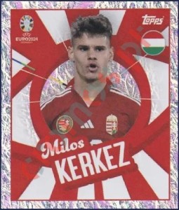 HUN-PTW Milos Kerkez – UEFA Euro 2024 Topps