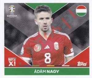 HUN-TOP2 Ádám Nagy – UEFA Euro 2024 Topps