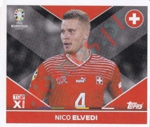 SUI-TOP1 Nico Elvedi – UEFA Euro 2024 Topps