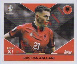 ALB-TOP2 Kristjan Asllani – UEFA Euro 2024 Topps