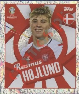 DEN-PTW Rasmus Højlund – UEFA Euro 2024 Topps