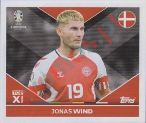 DEN-TOP2 Jonas Wind – UEFA Euro 2024 Topps