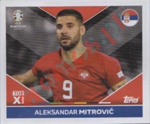 SRB-TOP2 Aleksandar Mitrović – UEFA Euro 2024 Topps