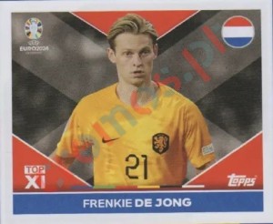 NED-TOP1 Frenkie de Jong – UEFA Euro 2024 Topps