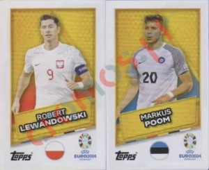 POL-EST-SP Robert Lewandowski / Markus Poom – UEFA Euro 2024 Topps