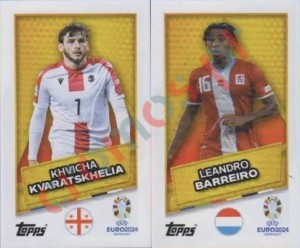 GEO-LUX-SP Khvicha Kvaratskhelia / Leandro Barreiro – UEFA Euro 2024 Topps