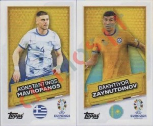 GRE-KAZ-SP Konstantinos Mavropanos / Bakhtiyor Zaynutdinov – UEFA Euro 2024 Topps