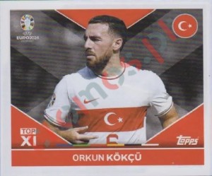 TUR-TOP2 Orkun Kökçü – UEFA Euro 2024 Topps