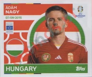 HUN12 Ádám Nagy – UEFA Euro 2024 Topps