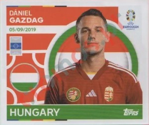 HUN14 Dániel Gazdag – UEFA Euro 2024 Topps