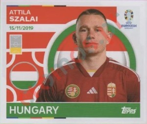 HUN6 Attila Szalai – UEFA Euro 2024 Topps