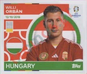 HUN8 Willi Orbán – UEFA Euro 2024 Topps