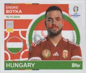 HUN9 Endre Botka – UEFA Euro 2024 Topps