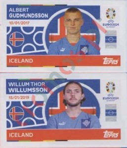 ICE12-13 Albert Gudmundsson / Willum Thor Willumsson – UEFA Euro 2024 Topps