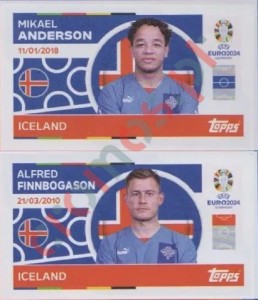 ICE14-15 Mikael Anderson / Alfred Finnbogason – UEFA Euro 2024 Topps