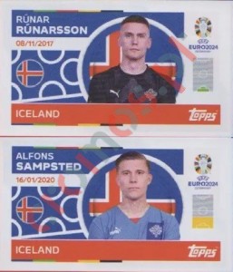 ICE2-3 Rúnar Rúnarsson / Alfons Sampsted – UEFA Euro 2024 Topps