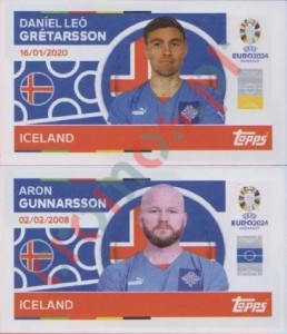 ICE8-9 Daníel Leó Grétarsson / Aron Gunnarsson – UEFA Euro 2024 Topps