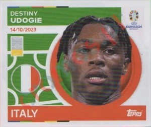 ITA12 Destiny Udogie – UEFA Euro 2024 Topps