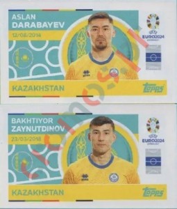 KAZ10-11 Aslan Darabayev / Bakhtiyor Zaynutdinov – UEFA Euro 2024 Topps