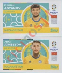 KAZ12-13 Elkhan Astanov / Abat Aimbetov – UEFA Euro 2024 Topps