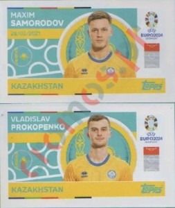 KAZ14-15 Maxim Samorodov / Vladislav Prokopenko – UEFA Euro 2024 Topps
