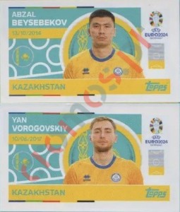 KAZ6-7 Abzal Beysebekov / Yan Vorogovskiy – UEFA Euro 2024 Topps