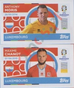 LUX2-3 Anthony Moris / Maxime Chanot – UEFA Euro 2024 Topps
