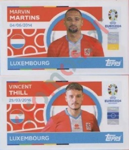 LUX8-9 Marvin Martins / Vincent Thill – UEFA Euro 2024 Topps