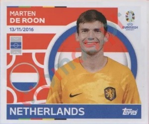 NED14 Marten de Roon – UEFA Euro 2024 Topps
