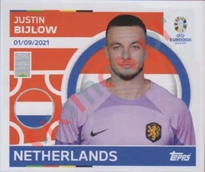 NED4 Justin Bijlow – UEFA Euro 2024 Topps