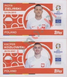 POL10-11 Piotr Zieliński / Kacper Kozłowski – UEFA Euro 2024 Topps