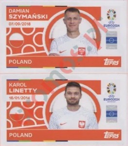 POL12-13 Damian Szymański / Karol Linetty – UEFA Euro 2024 Topps