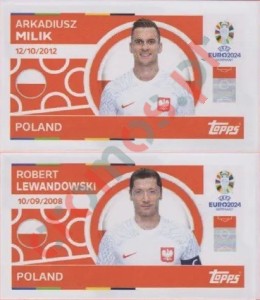 POL14-15 Arkadiusz Milik / Robert Lewandowski – UEFA Euro 2024 Topps