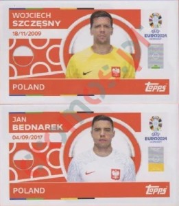 POL2-3 Wojciech Szczęsny / Jan Bednarek – UEFA Euro 2024 Topps