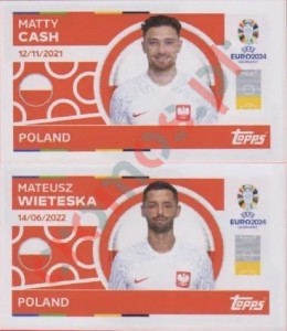POL4-5 Matty Cash / Mateusz Wieteska – UEFA Euro 2024 Topps