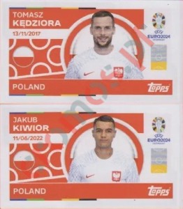 POL6-7 Tomasz Kędziora / Jakub Kiwior – UEFA Euro 2024 Topps