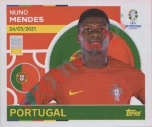 POR10 Nuno Mendes – UEFA Euro 2024 Topps