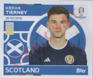 SCO11 Kieran Tierney – UEFA Euro 2024 Topps