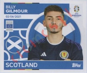 SCO14 Billy Gilmour – UEFA Euro 2024 Topps