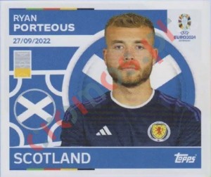 SCO9 Ryan Porteous – UEFA Euro 2024 Topps