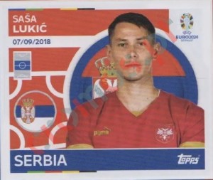SRB13 Saša Lukić – UEFA Euro 2024 Topps
