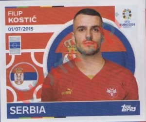 SRB18 Filip Kostić – UEFA Euro 2024 Topps