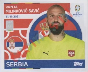 SRB4 Vanja Milinković-Savić – UEFA Euro 2024 Topps