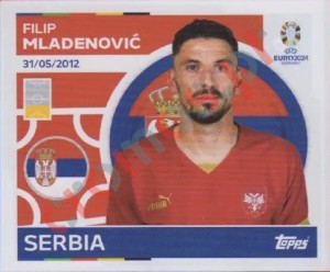 SRB6 Filip Mladenović – UEFA Euro 2024 Topps