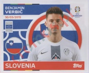 SVN11 Benjamin Verbič – UEFA Euro 2024 Topps