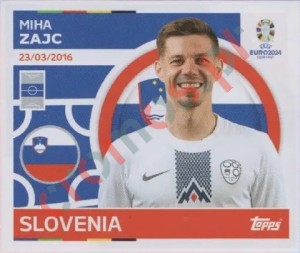 SVN13 Miha Zajc – UEFA Euro 2024 Topps