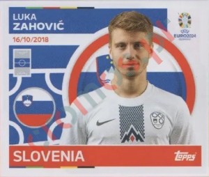 SVN17 Luka Zahovič – UEFA Euro 2024 Topps