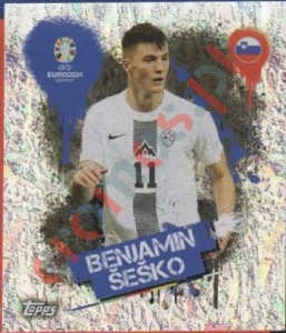 SVN3 Benjamin Šeško – UEFA Euro 2024 Topps