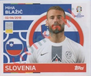 SVN6 Miha Blažič – UEFA Euro 2024 Topps